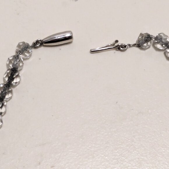 Two 1960s Vintage Crystal Necklaces 17"-19" - Picture 6 of 16